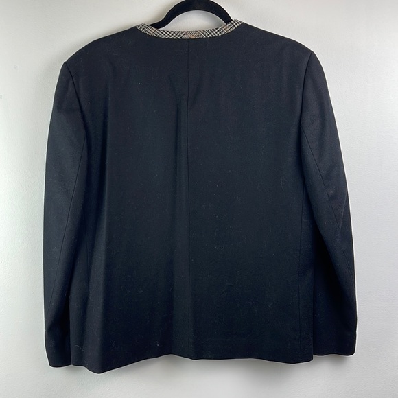 Pendleton black blazer 100 percent wool size 14 - Picture 3 of 4